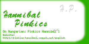 hannibal pinkics business card